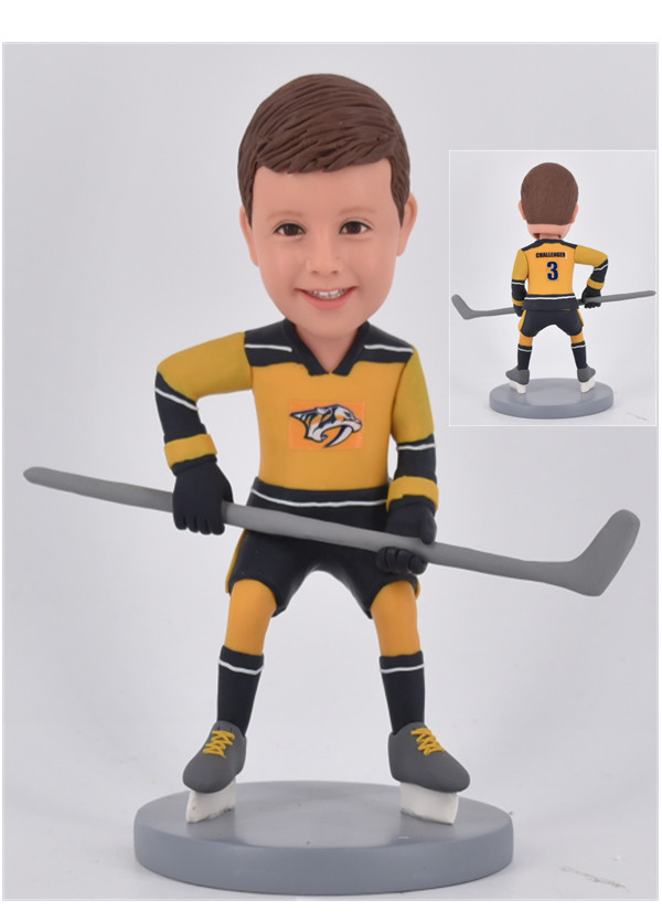 Custom Custom Bobbleheads School Hockey Player fans/kidds