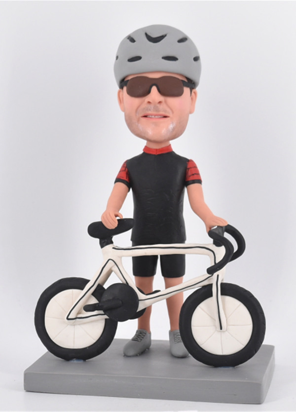 Custom Personalized Bobbleheads Male Cyclists Gifts For Boss/Boyfried