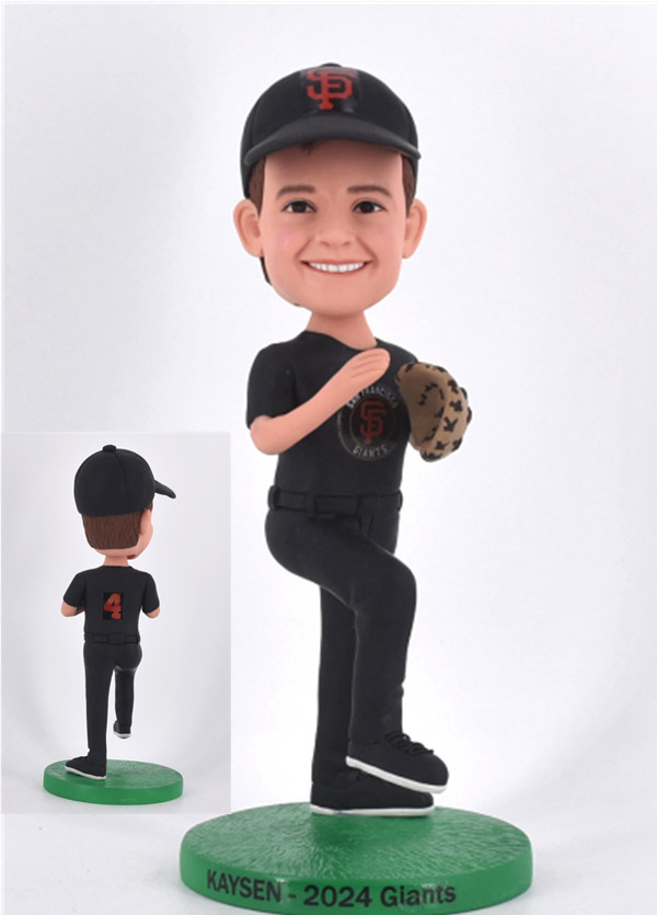 Custom Custom Bobblehead Personalized Bobbleheads Baseball Pitcher Christmas Gifts For boss/Christmas Gifts for dad