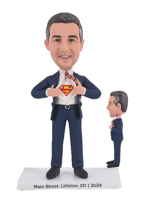 Custom Bobblehead Superman Transform Bobbleheads Gifts For Boss For Dad