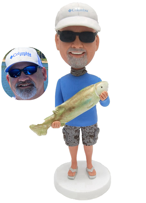 Custom Bobbleheads Fishing Bobbleheads Personalized Gifts For Dad