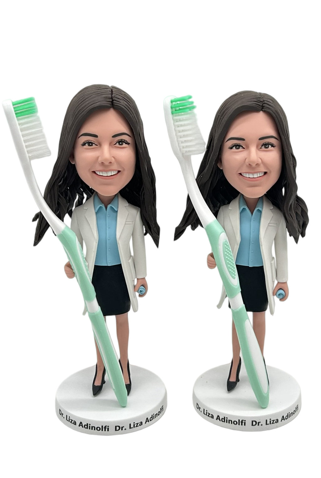 Custom Custom Bobblehead Dentist With Toothbrush - Personalized Doctor Gift Custom Custom Bobblehead Dentist With Toothbrush - Personalized Doctor Gift