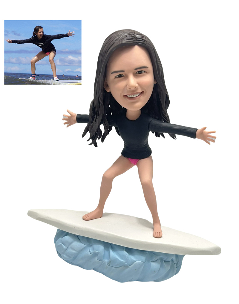 Custom Custom surfing bobblehead gift for daughter Custom Custom surfing bobblehead gift for daughter