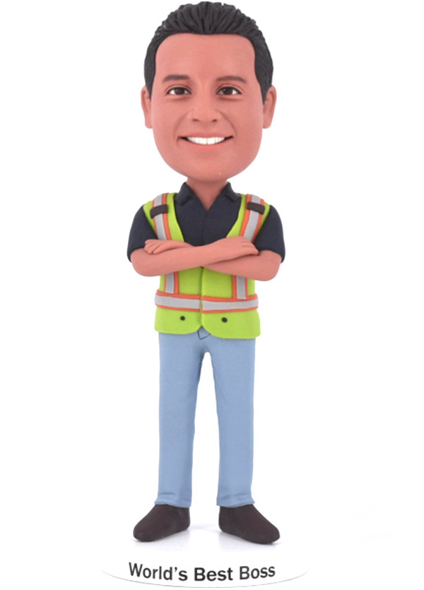 Custom Personalized Bobbleheads Christmas gifts for Comstruction Worker/Christmas gifts for boss