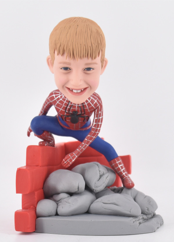 Custom bobblehea personalized bobblehead Spider superhero Christmas gifts for kids