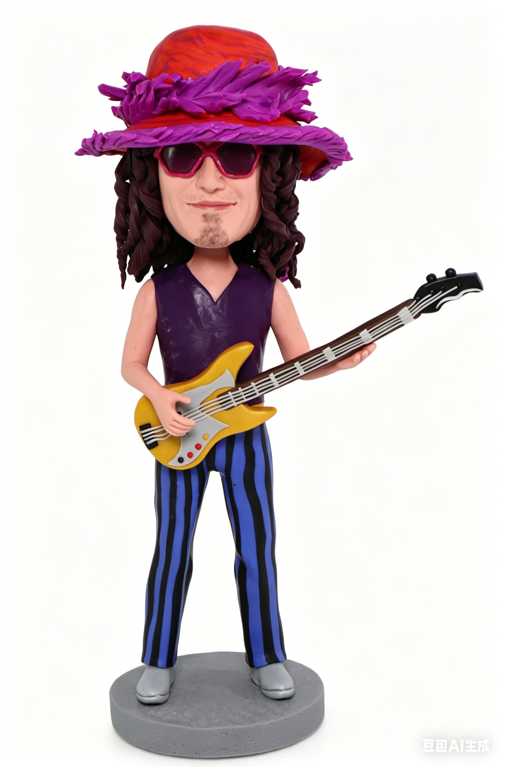 Custom Custom Rock Guitarist Bobblehead Musician Figurine Custom Custom Rock Guitarist Bobblehead Musician Figurine