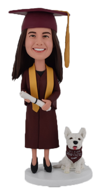 Custom Bobbleheads Personalized Bobbleheads Graduation（No Pets）