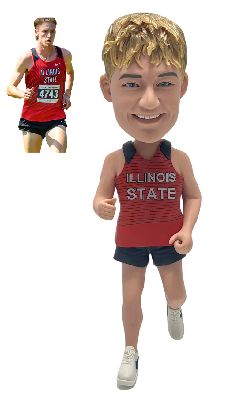 Custom Custom running man bobblehead marathon runner Custom Custom running man bobblehead marathon runner